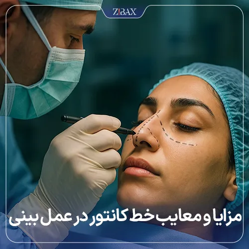 بررسی مزایا و معایب خط کانتور در جراحی بینی