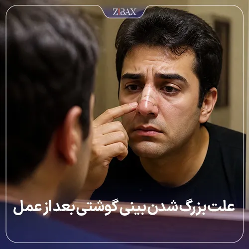علت بزرگ شن بینی گوشتی بعد از عمل