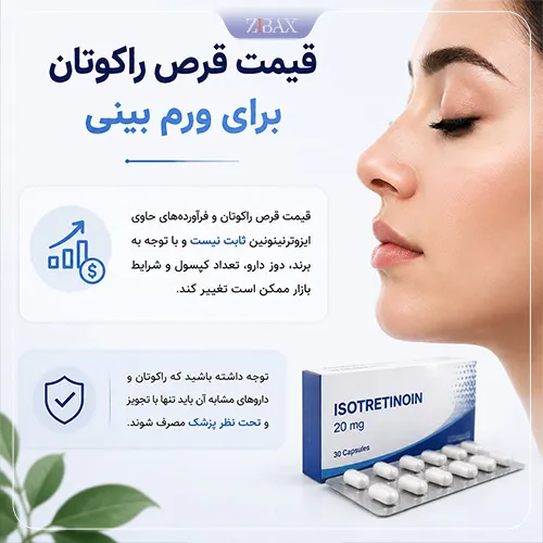 قیمت قرص راکوتان برای ورم بینی
