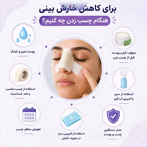 درمان حساسیت به چسب بینی
