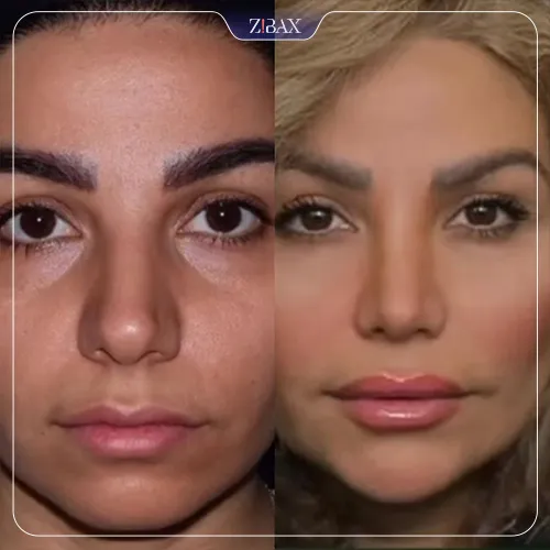 نمونه عمل جراحی بینی دکتر شاهین باستانی نژاد — تصویر 6