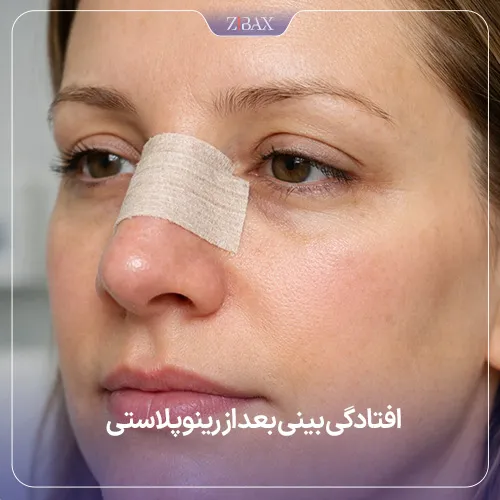 افتادگی بینی بعد از عمل بینی